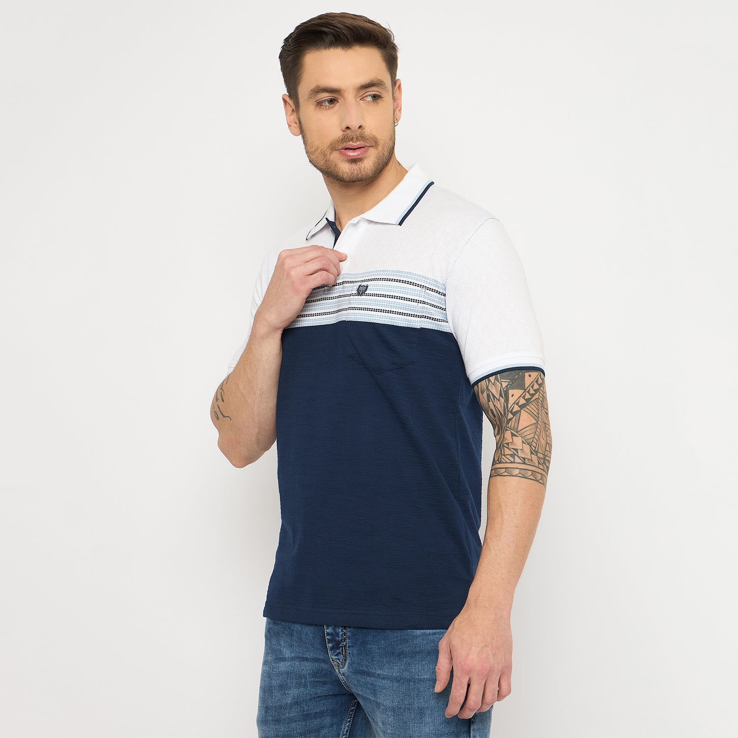 Duke Urban Men Half Sleeve Cotton Tshirt (LF7363)