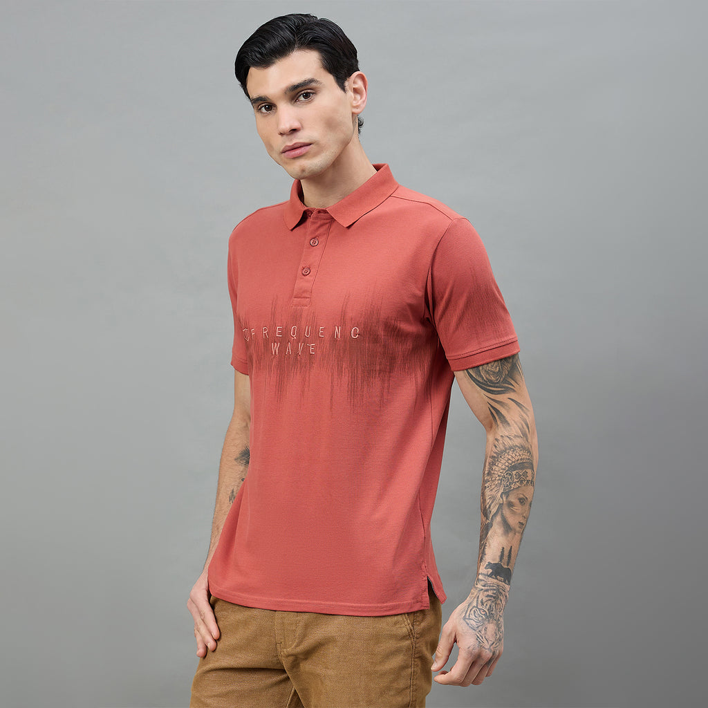 Duke Urban Men Half Sleeve Printed Slim fit Polo T-Shirt (LF7527)