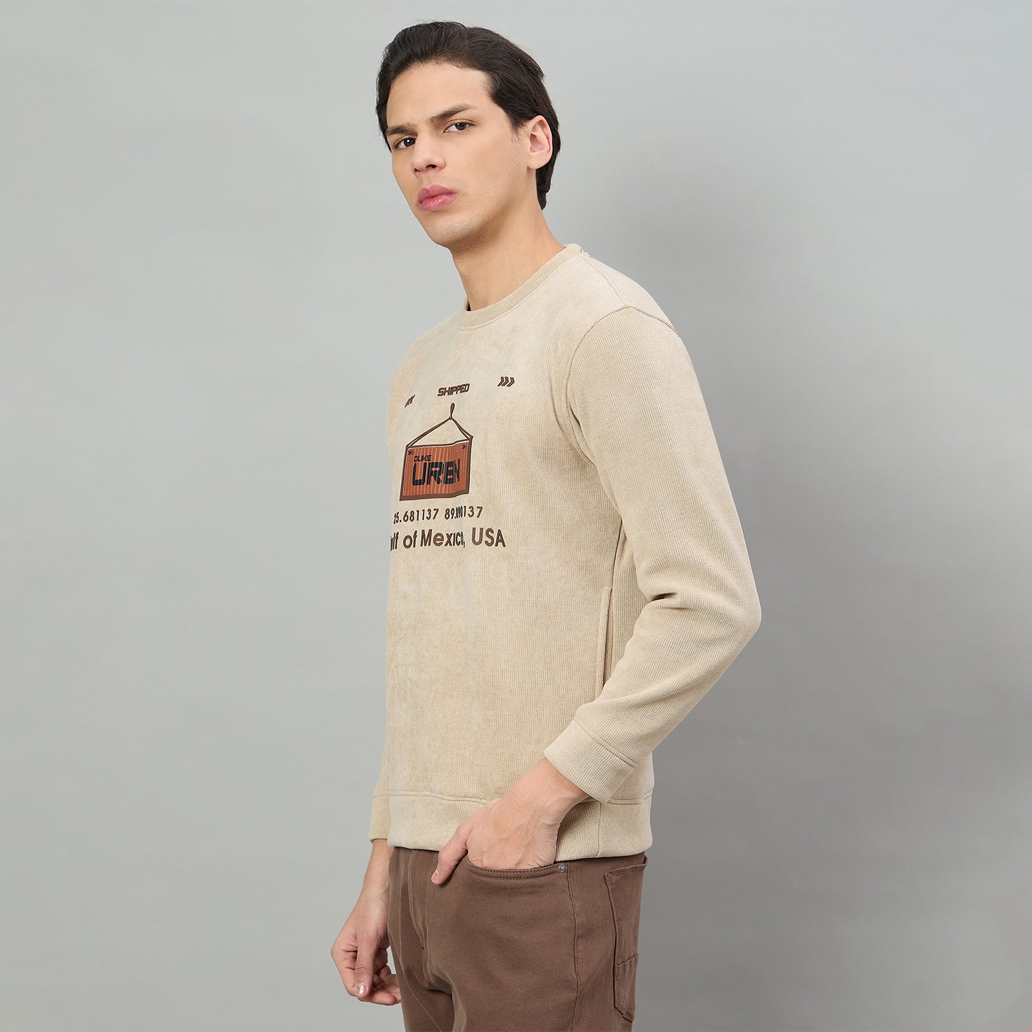 Duke Urban Men Round Neck Full Sleeve Regular Sweatshirt (LF6490)