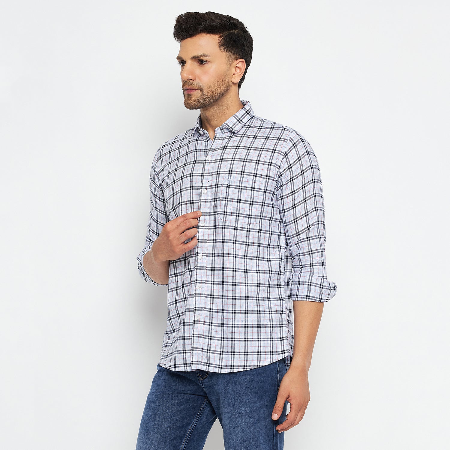 Duke Urban Men Full Sleeve Cotton Shirts (SDO8CKLB)