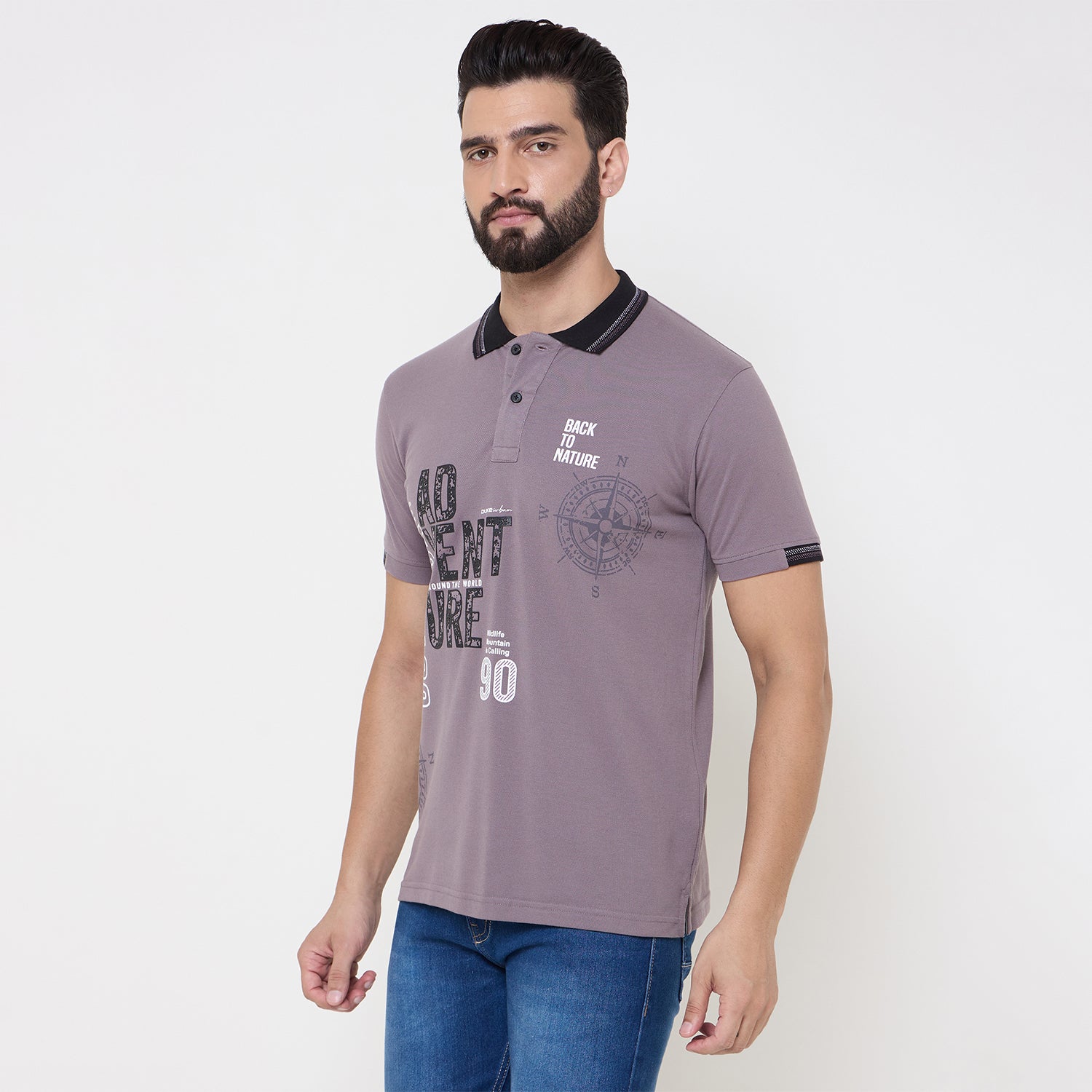 Duke Urban Men Half Sleeve Cotton Tshirt (LF7150)