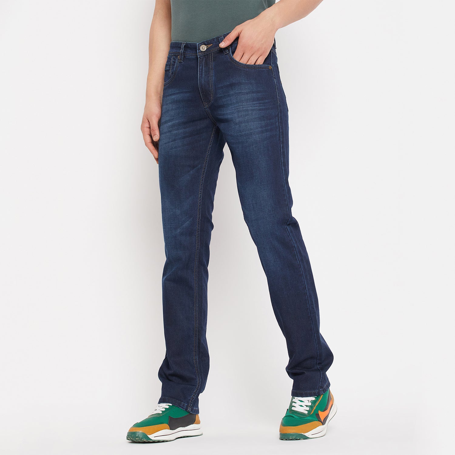 Duke Urban Men Comfort Fit Stretchable Jeans (SDD5409C)