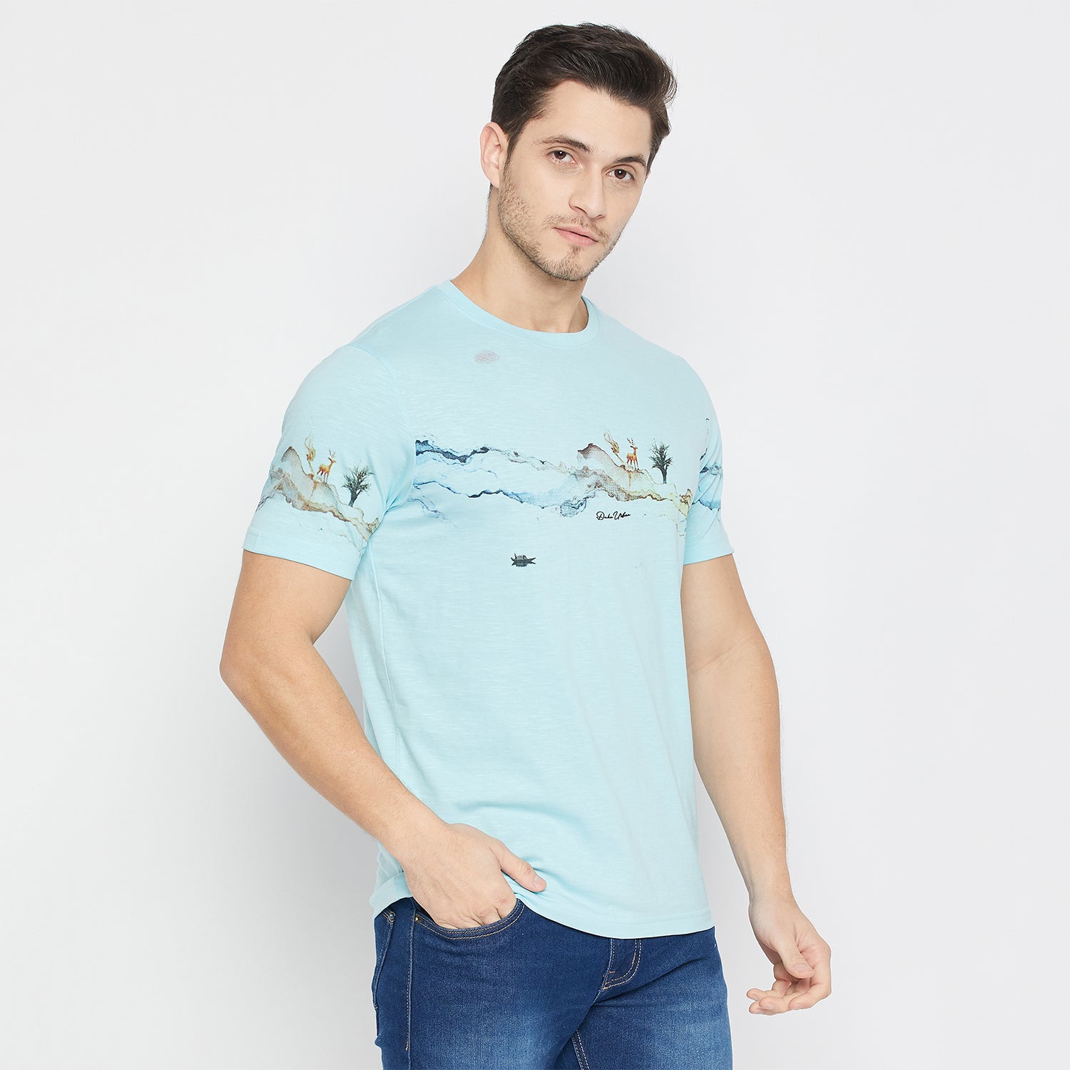 Duke Urban Men Half Sleeve Cotton T-shirt (LF7245)