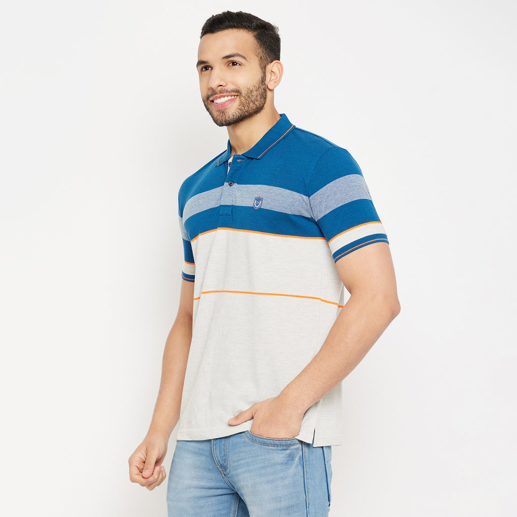 Duke Stardust Men Half Sleeve Polo Neck Cotton T-shirt (4085)