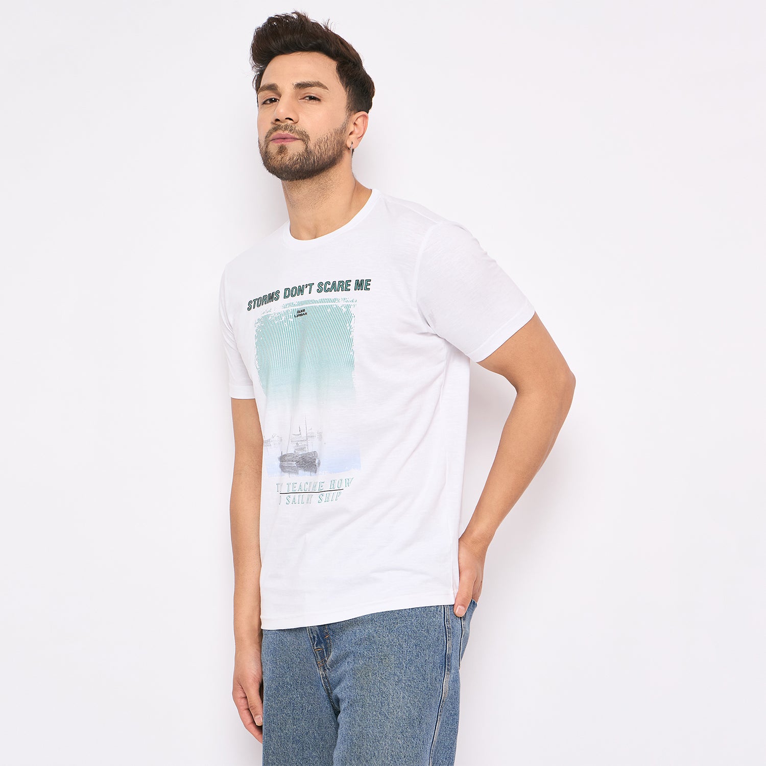 Duke Urban Men Half Sleeve Cotton T-shirt (LF7284)