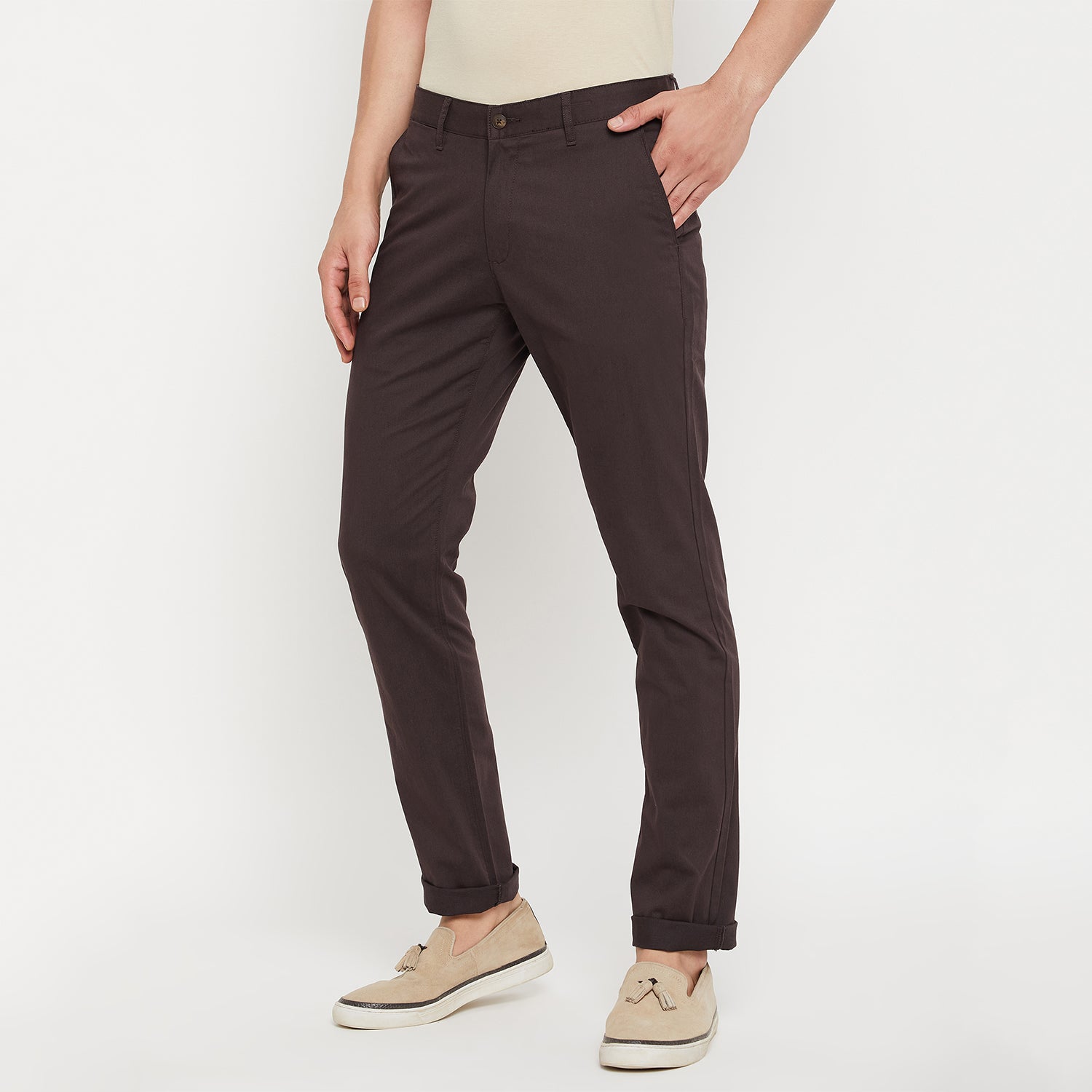 Duke Urban Men Slim Fit Cotton Trousers (SDT4566)