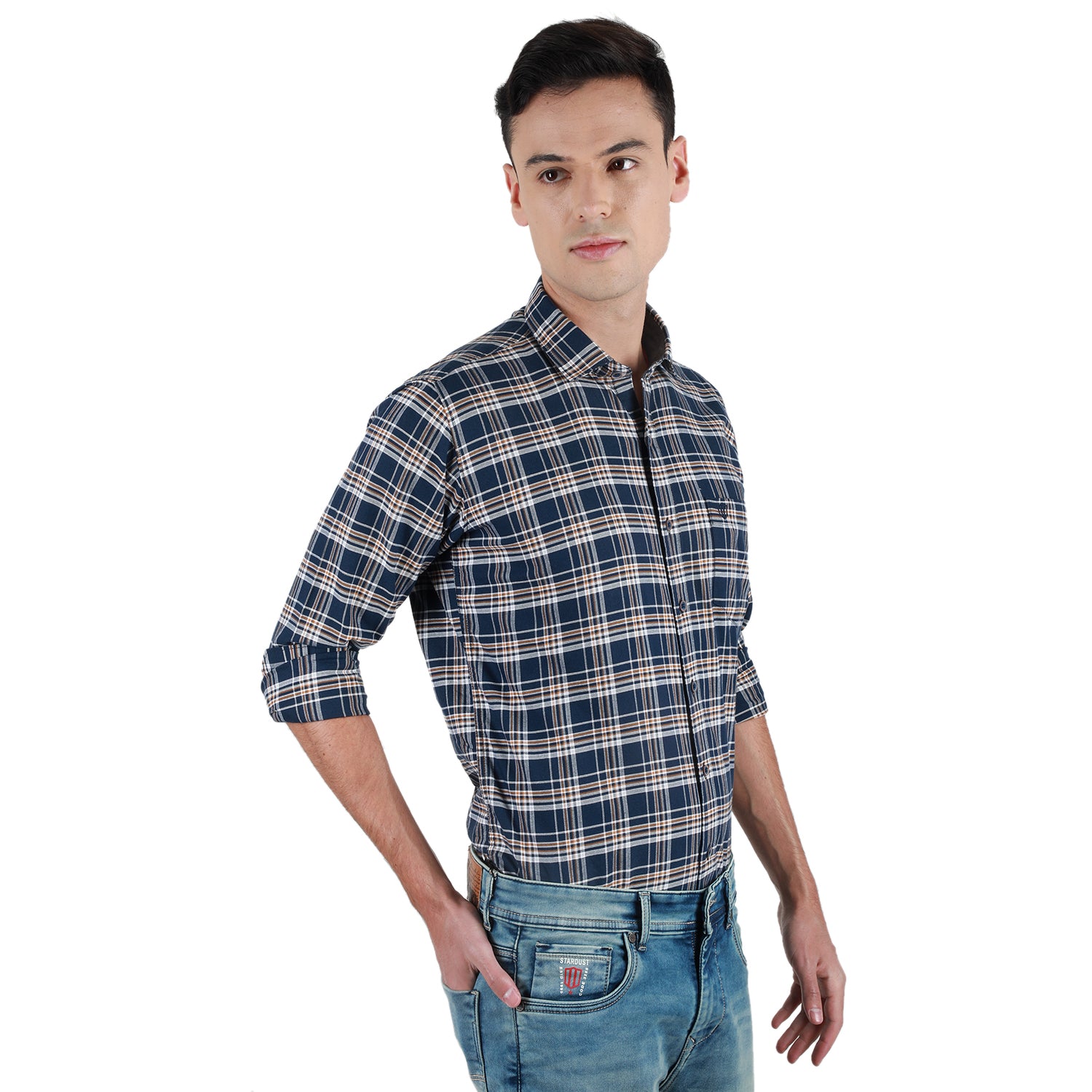 Duke Stardust Men Full Sleeve Cotton Shirt (SDO8CKOE)