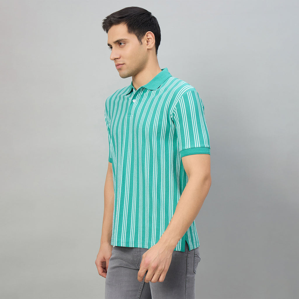 Duke Men Half Sleeve Cotton Regualr Fit Casual T-shirt (LF7918)