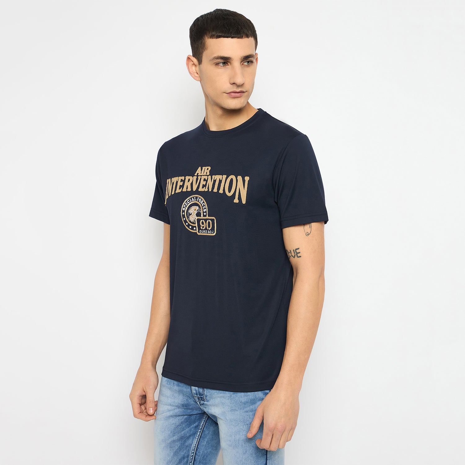 Duke Urban Men Half Sleeve Cotton T-shirt (LF7142)