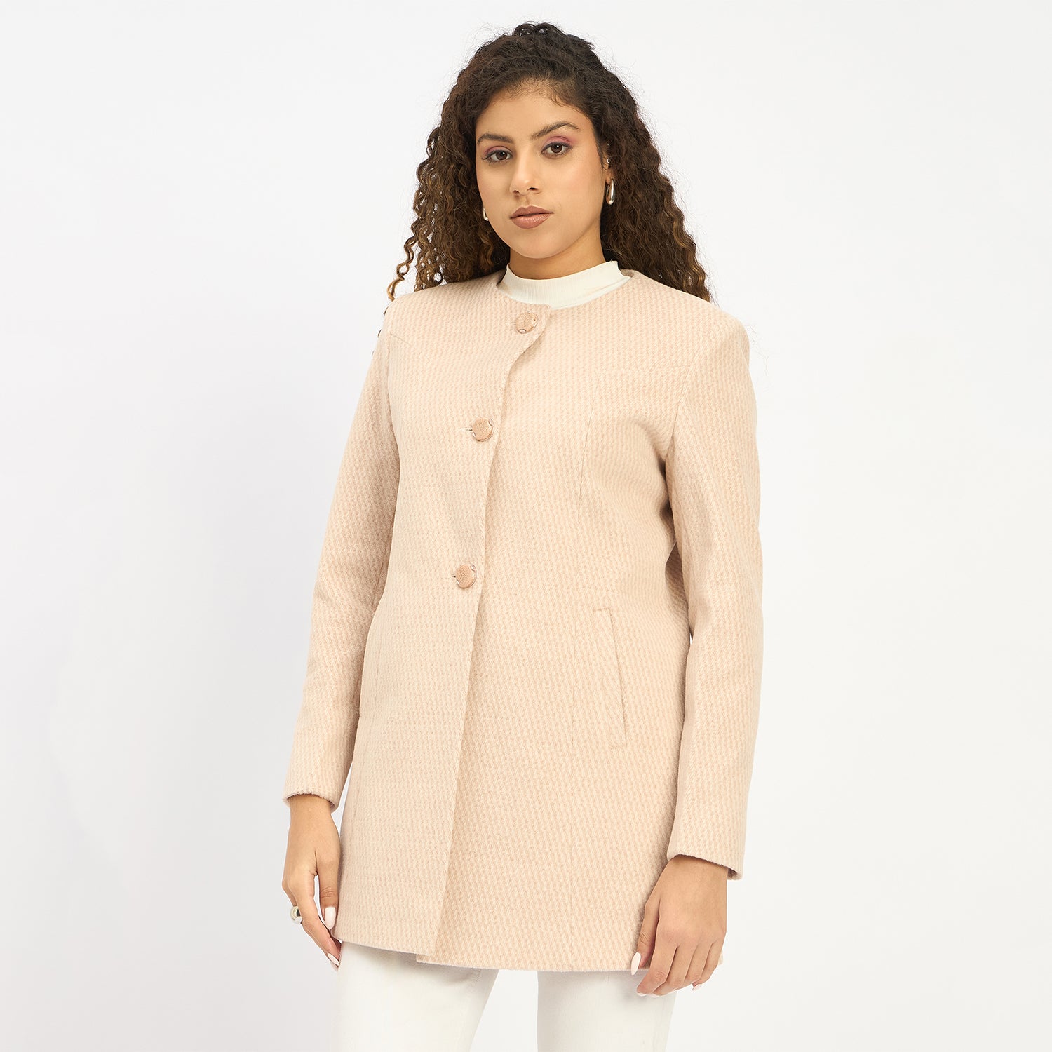 Duke Urban Women Full Sleeve Long Coat (SDZ4171C)