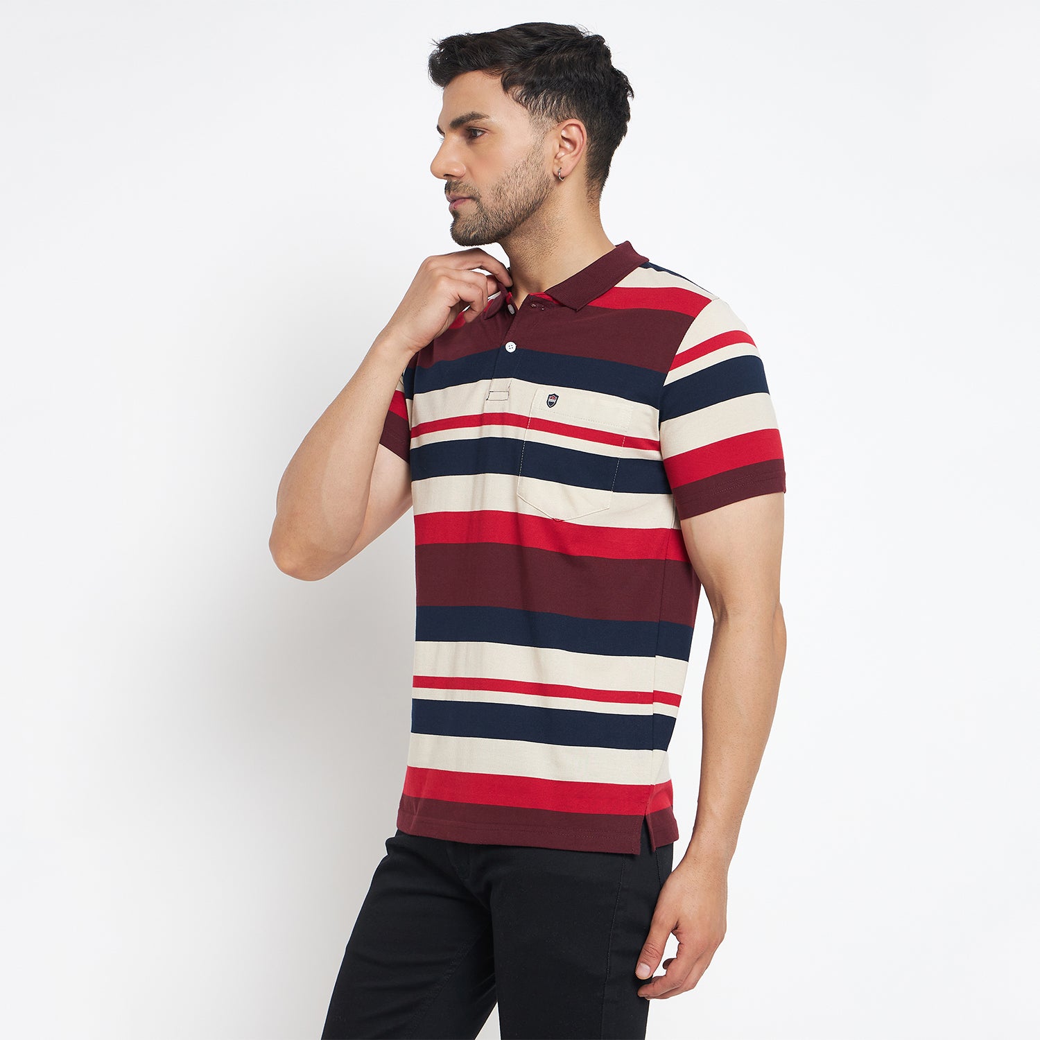 Duke Stardust Men Half Sleeve Cotton T-shirt (MLF1119)