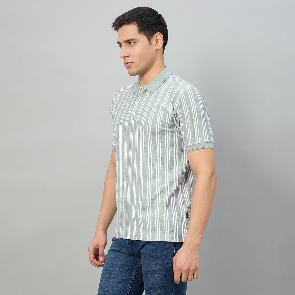 Duke Men Half Sleeve Cotton Regualr Fit Casual T-shirt (LF7918)