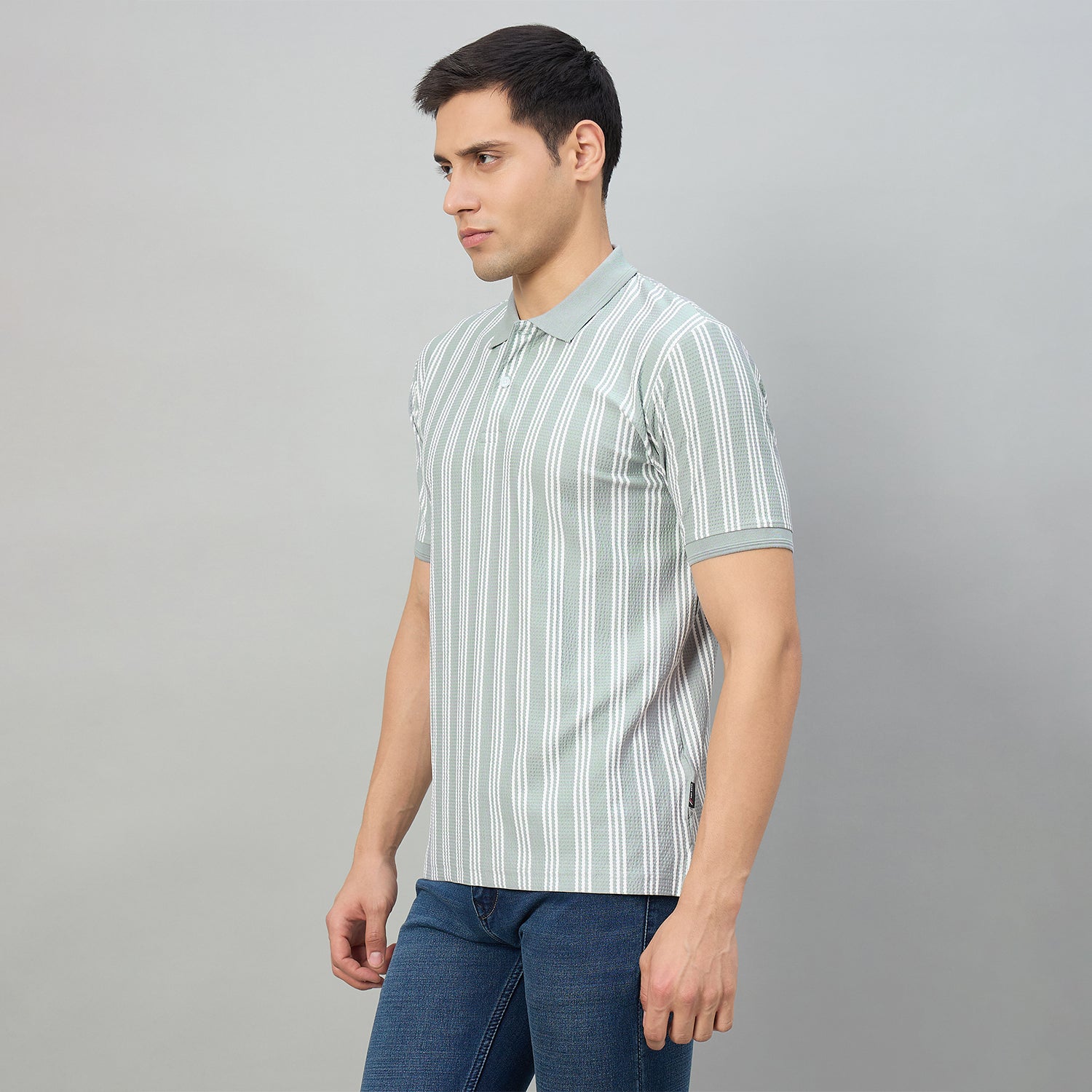Duke Men Half Sleeve Cotton Regualr Fit Casual T-shirt (LF7918)