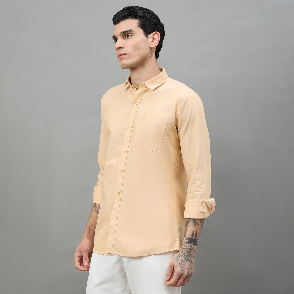 Duke Urban Men Solid Full Sleeve Spread Collar Slim Shirt (SDO8PLOE)