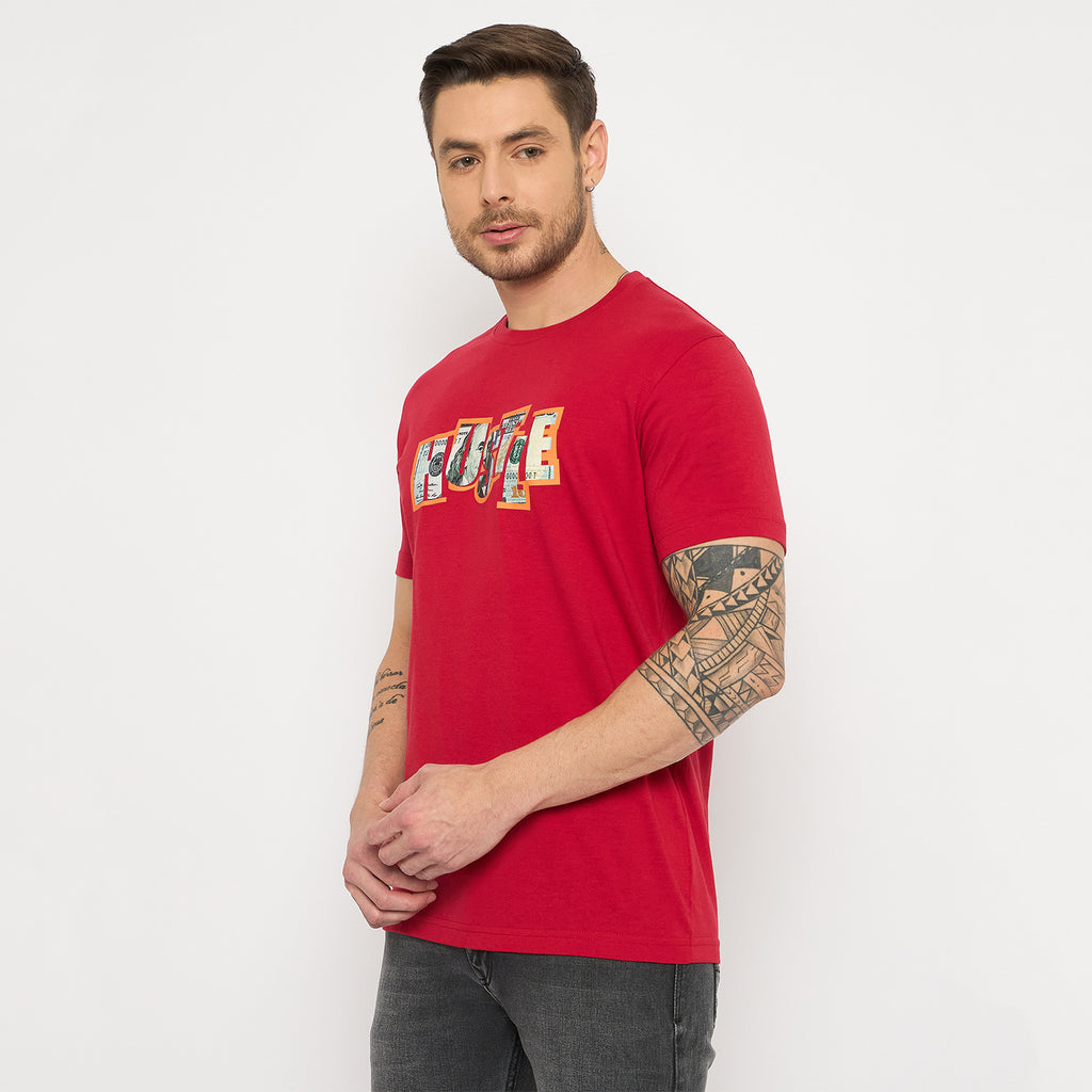 Duke Urban Men Half Sleeve Cotton Tshirt (LF7424)