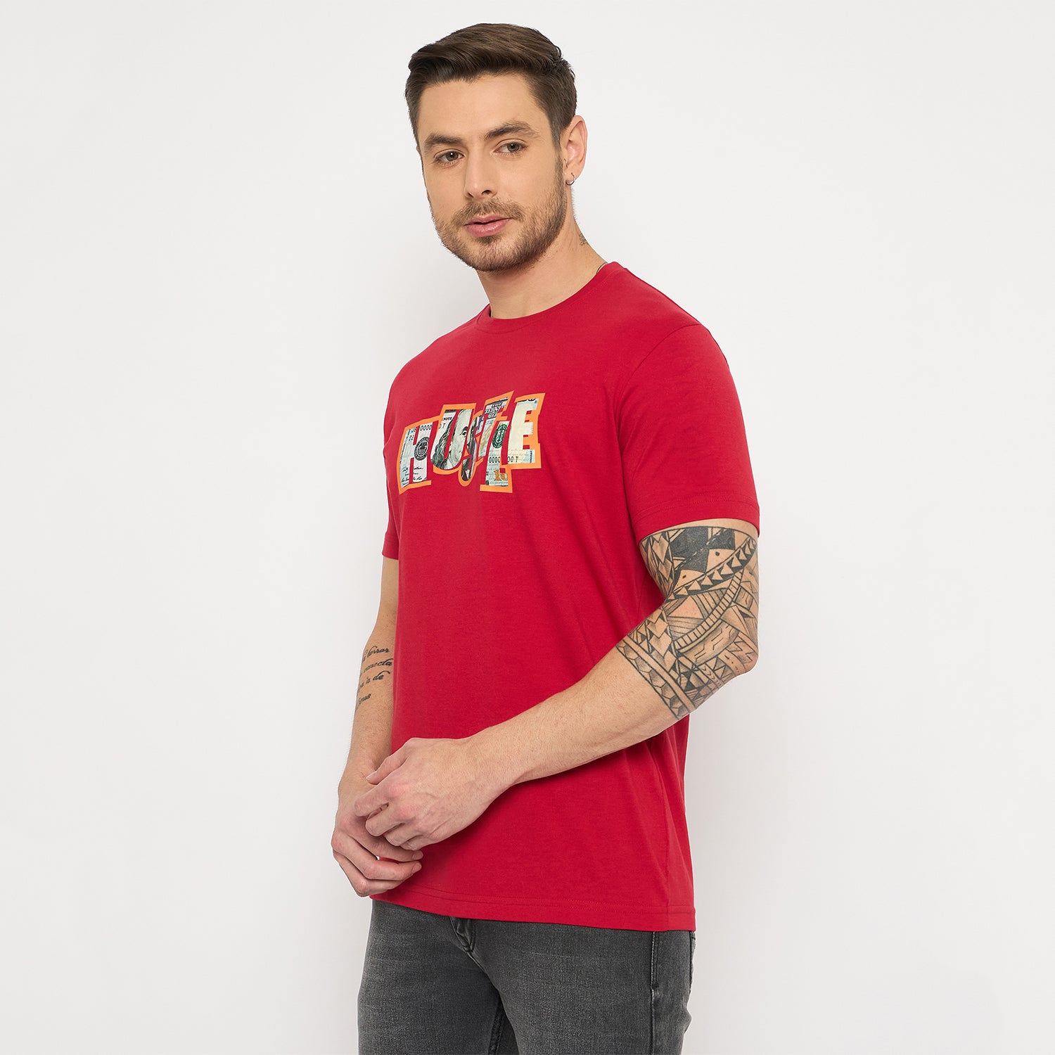 Duke Urban Men Half Sleeve Cotton Tshirt (LF7424)