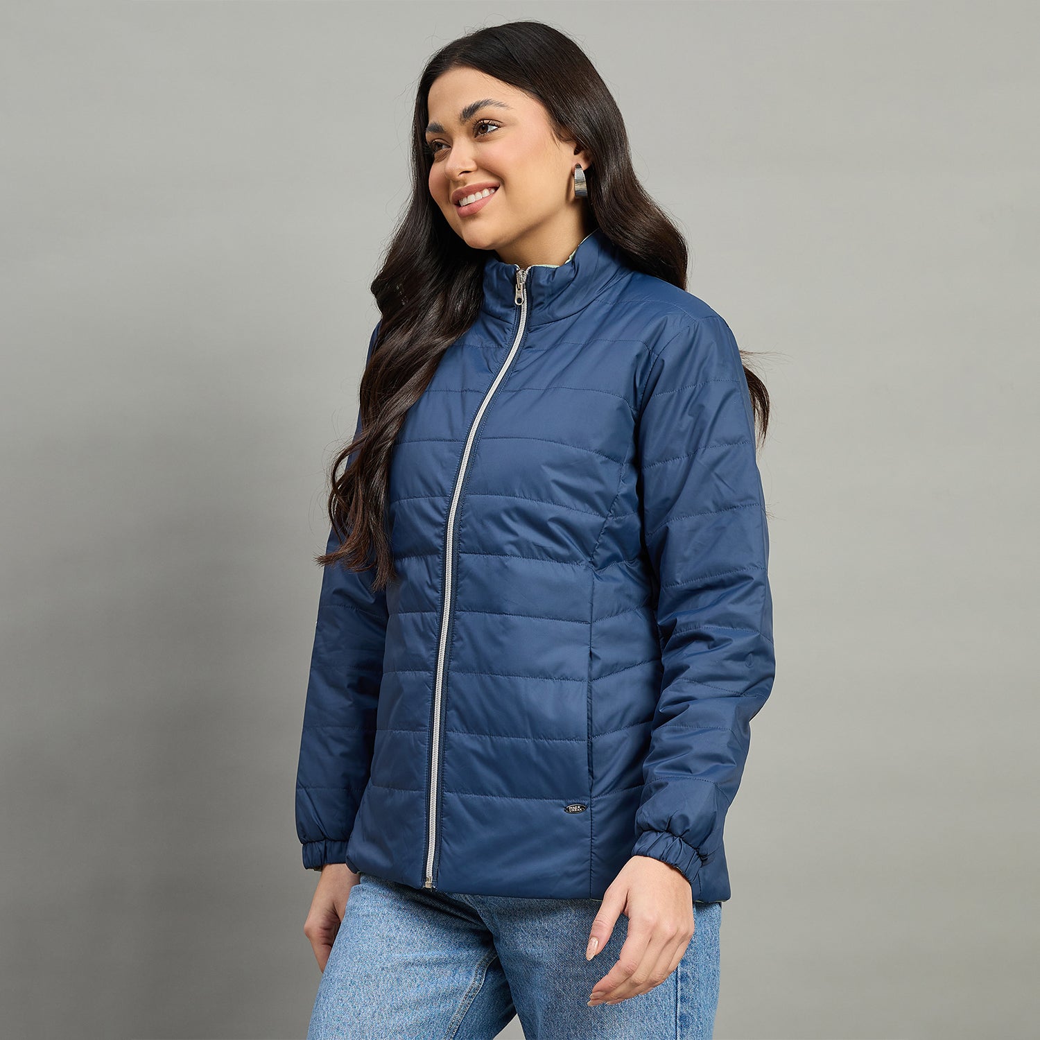 Duke Urban Women High Neck Full Sleeve Reversible Regular Jacket (SDZ2121)