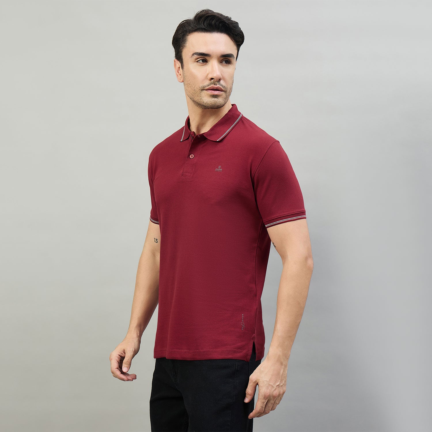 Duke Men Half Sleeve Cotton Smart Fit Casual T-shirt (SD73)