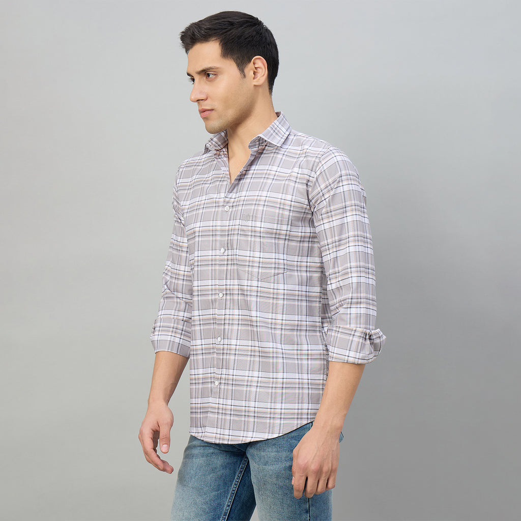 Duke Men Slim Fit Full Sleeve Oxford Cotton Shirt (SDO5CKCY)