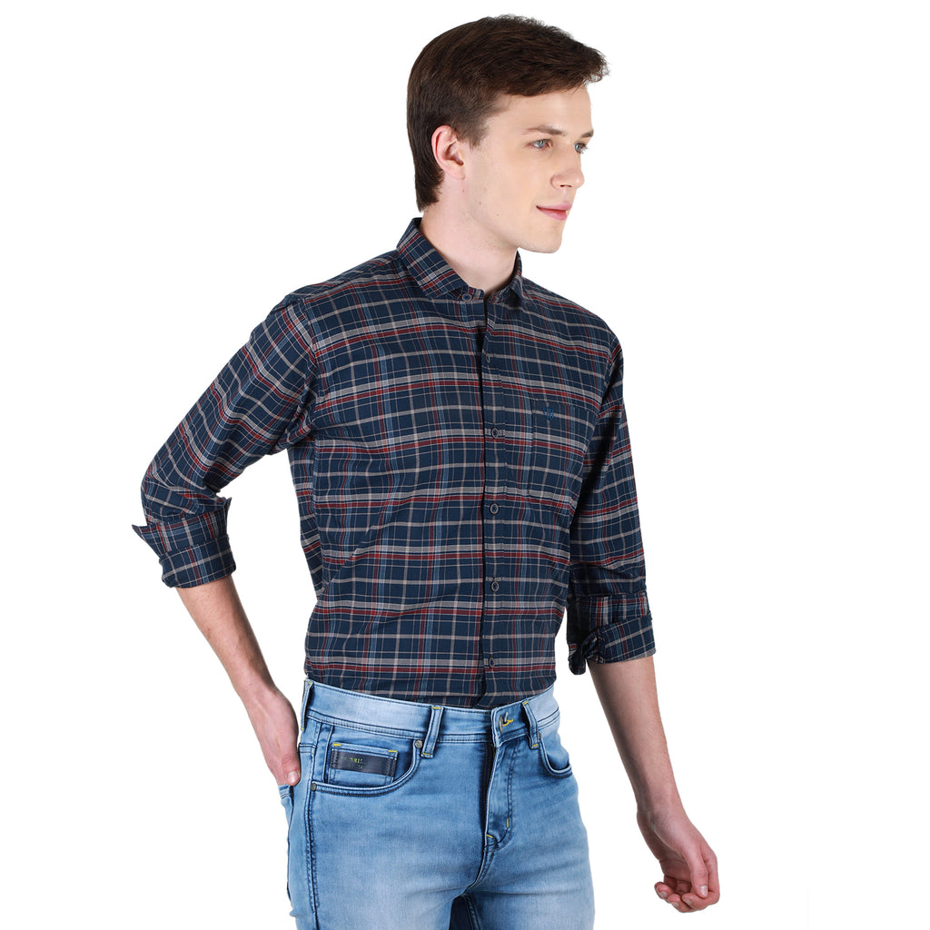 Duke Stardust Men Full Sleeve Cotton Shirt (SDO8CKOB)