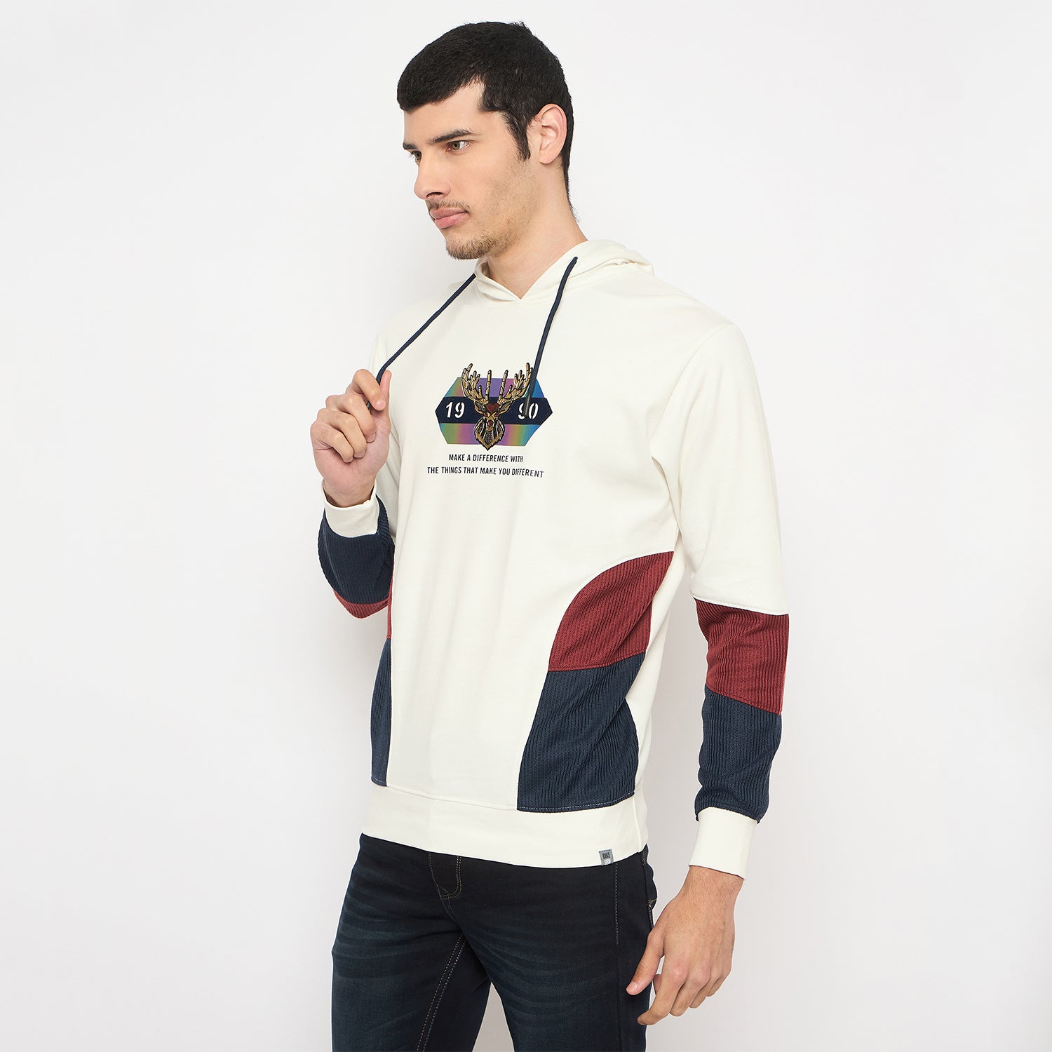 Duke Urban Men Full Sleeve Hooded Sweatshirt (LF6386)