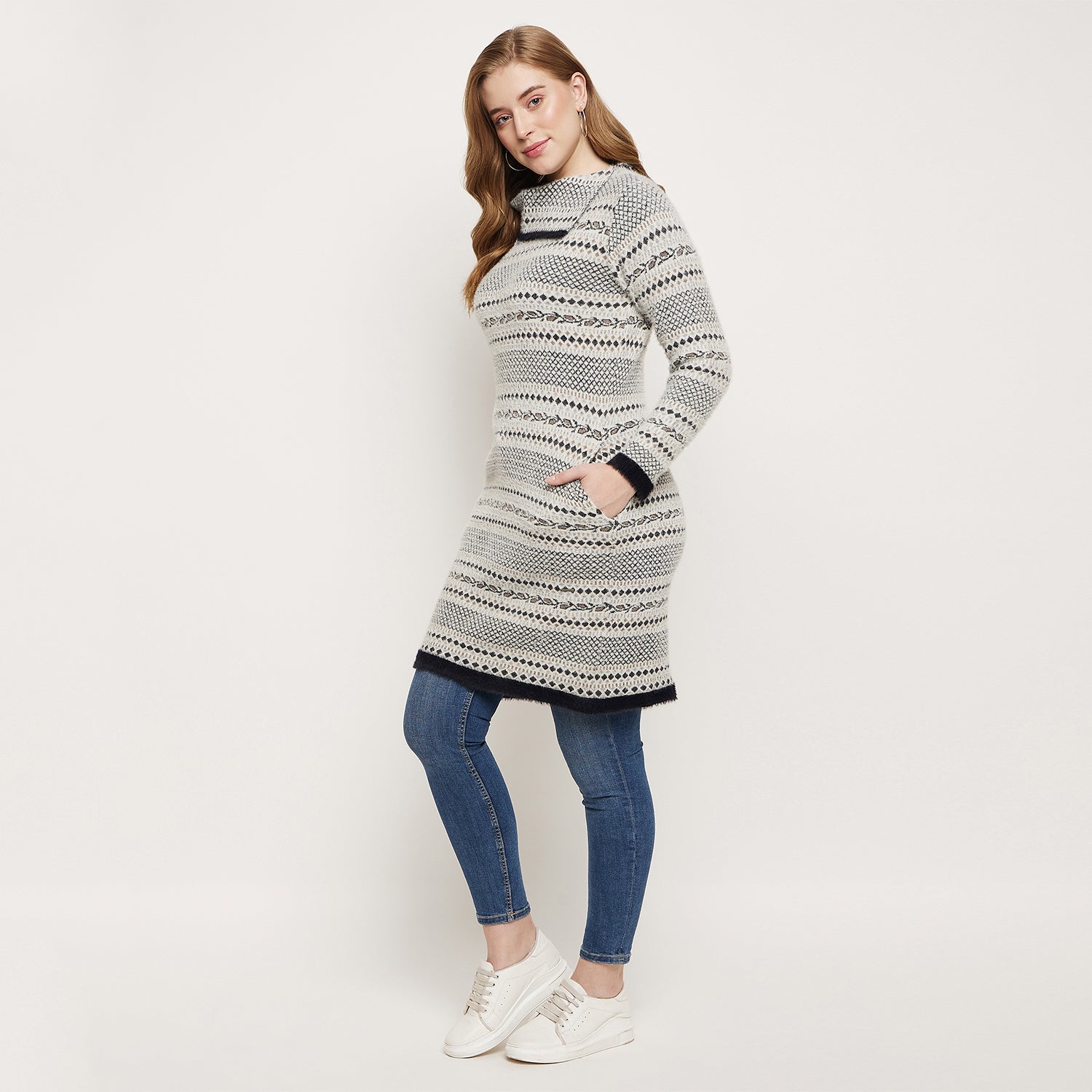 Duke Urban Women Full Sleeve Long Sweater (SDS962)