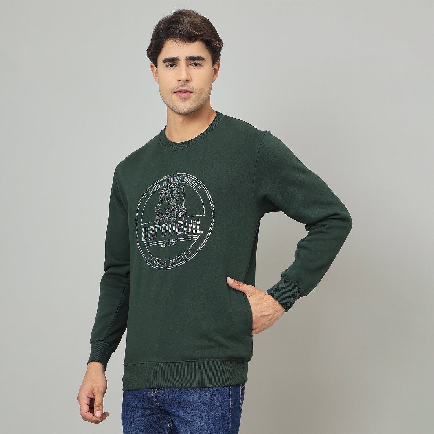 Duke Urban Men Round Neck Regular Sweatshirt (LF6398)