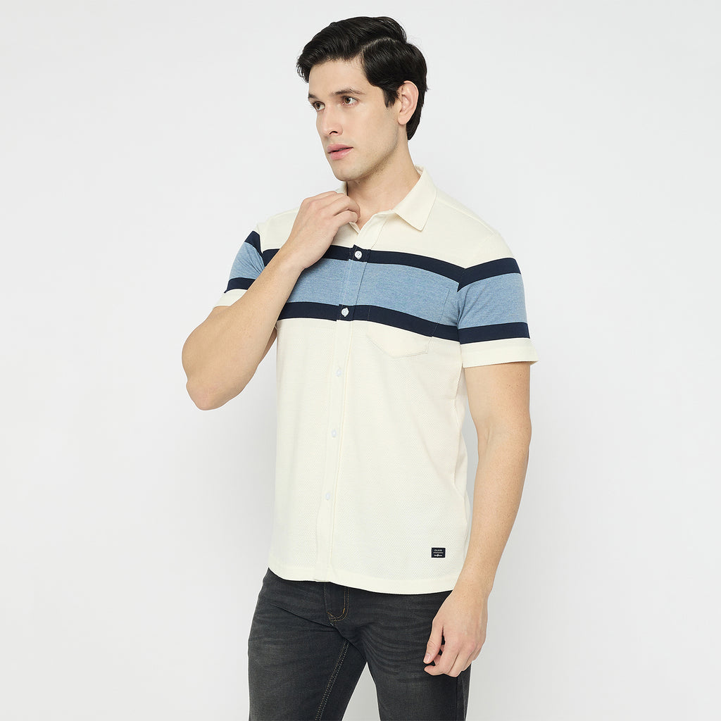 Duke Urban Men Half Sleeve Cotton Shirt (LF7661)