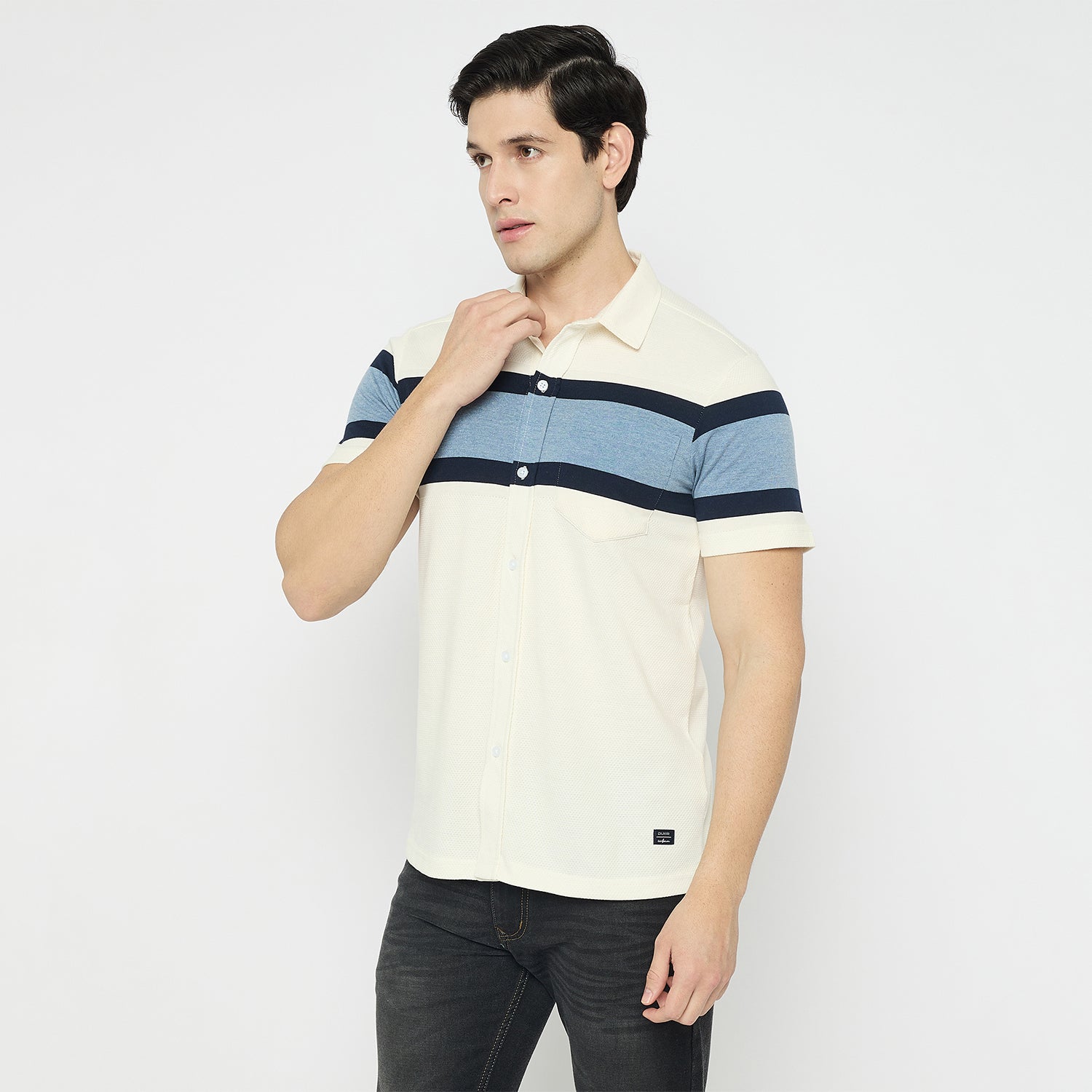 Duke Urban Men Half Sleeve Cotton Shirt (LF7661)