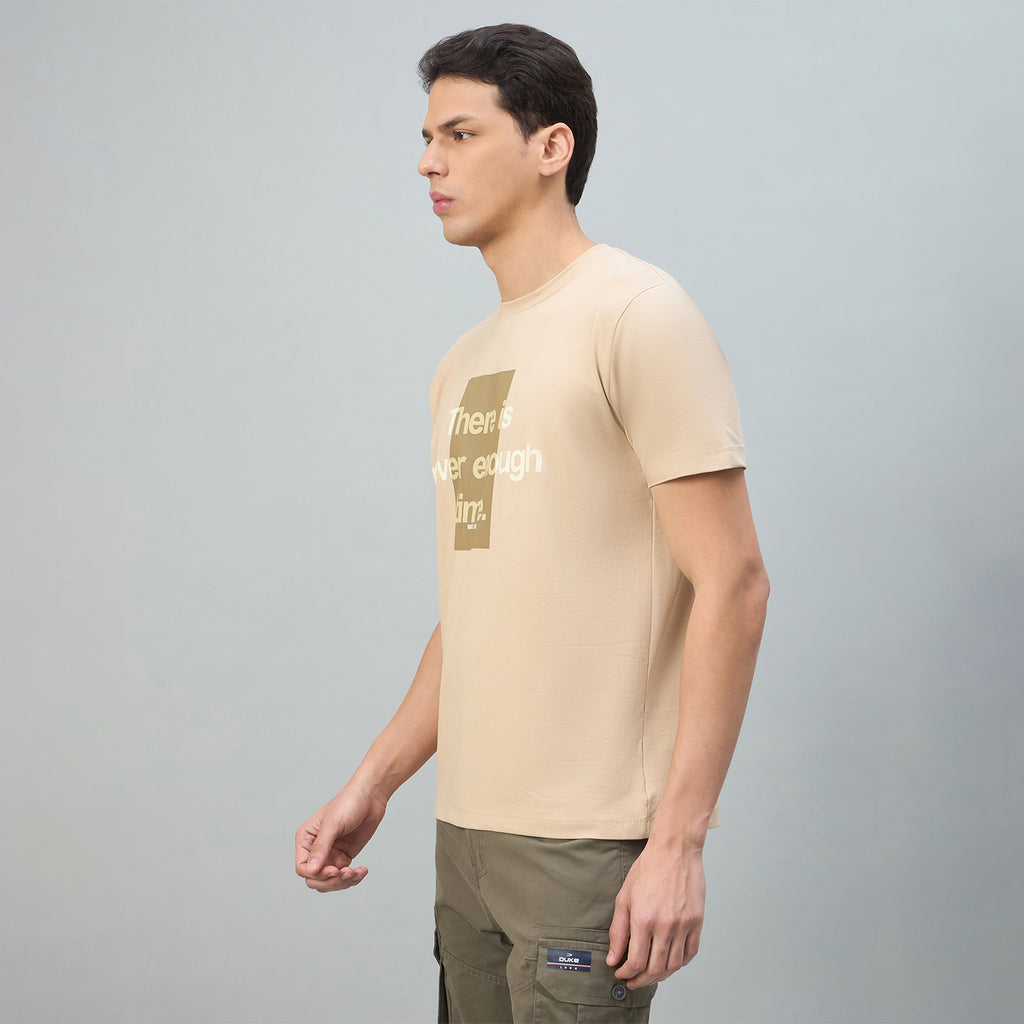 Duke Urban Men Graphic Print Half Sleeve Round Neck Casual Tshirt (LF7596)