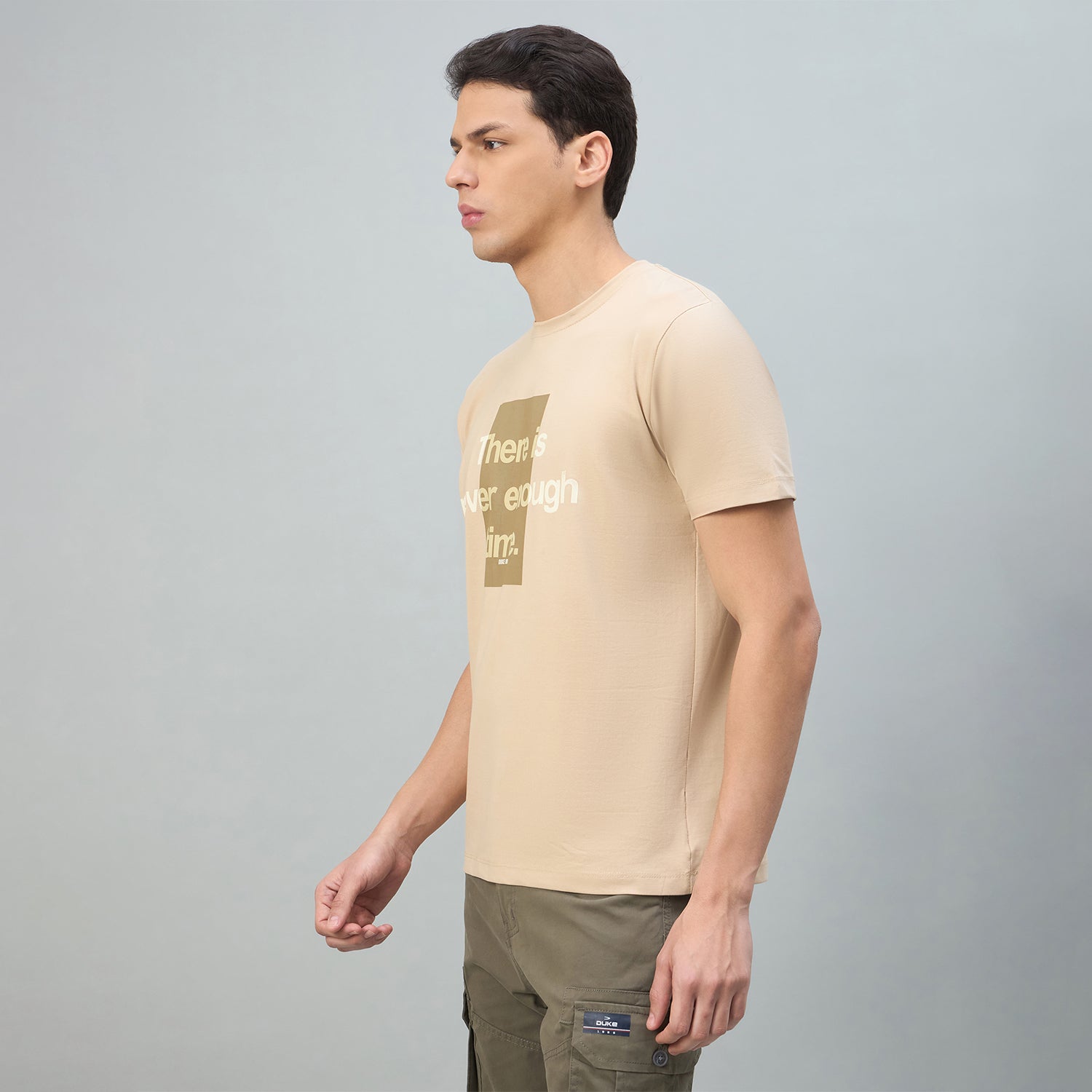 Duke Urban Men Graphic Print Half Sleeve Round Neck Casual Tshirt (LF7596)