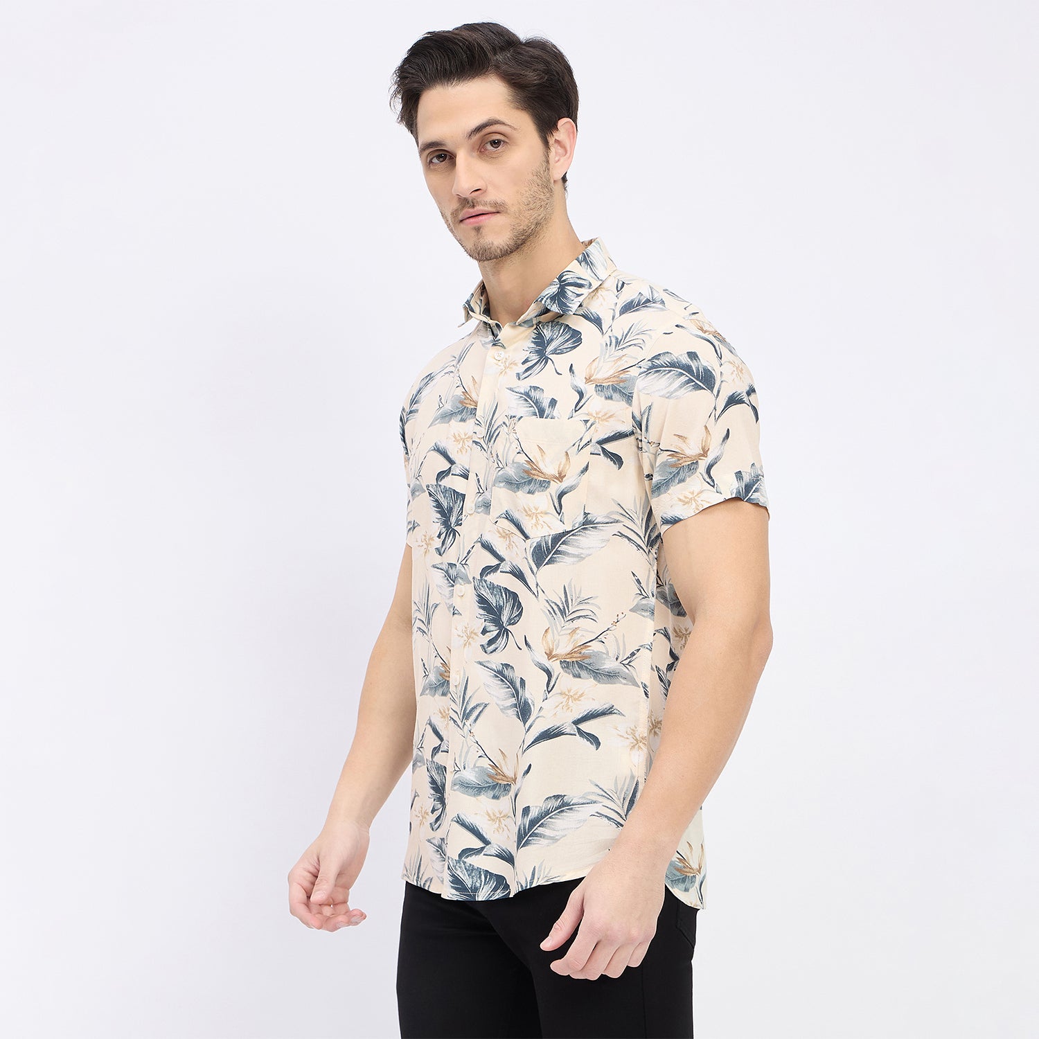 Duke Urban Men Half Sleeve Cotton Shirt (SDO2PRRC)