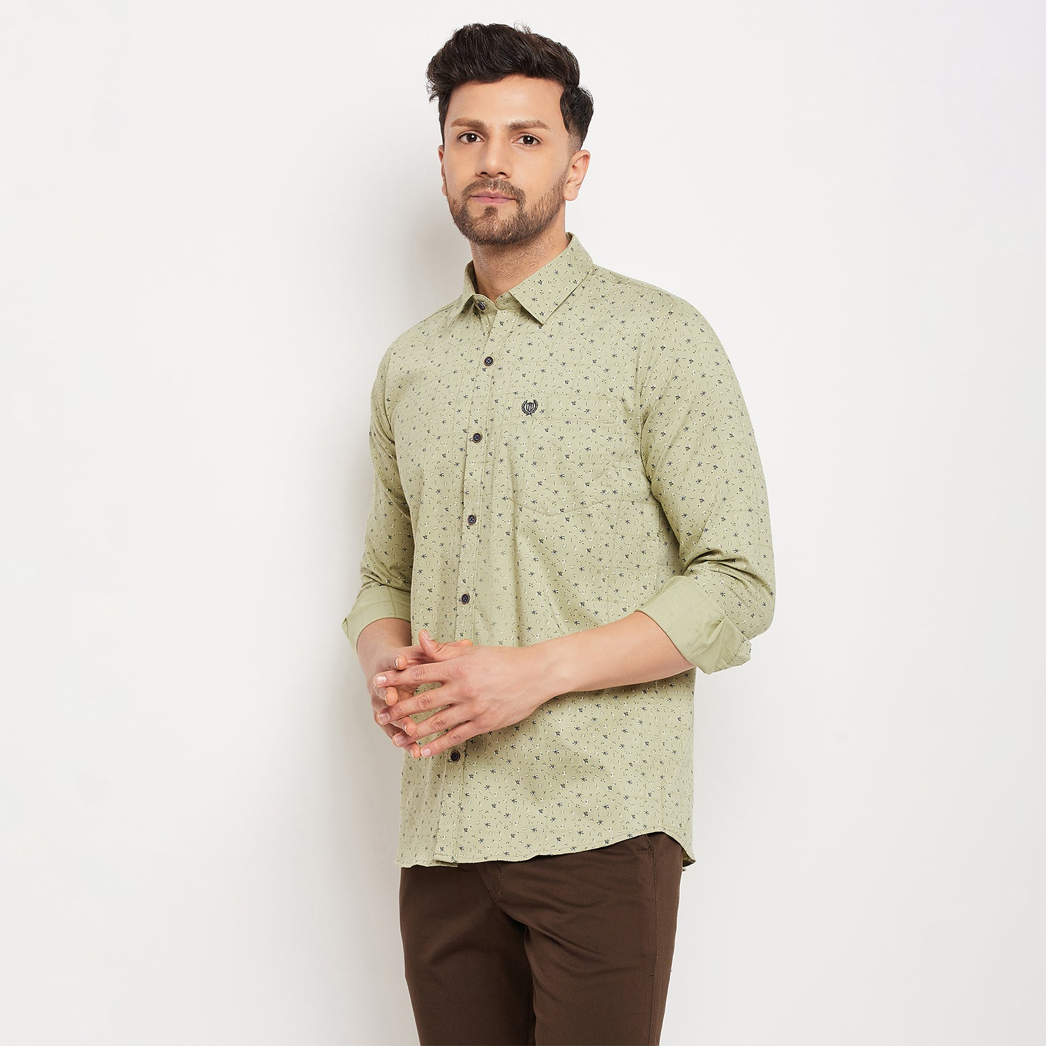 Duke Stardust Men Full Sleeve Cotton Shirt (SDO6PRTK)