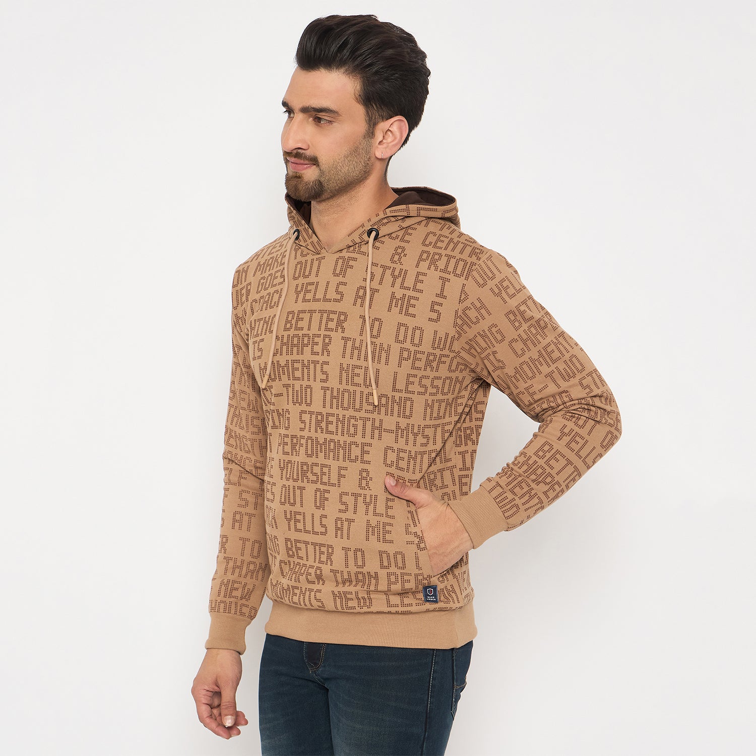 Duke Urban Men Full Sleeve Hooded Reversible Sweatshirt (LF6441)
