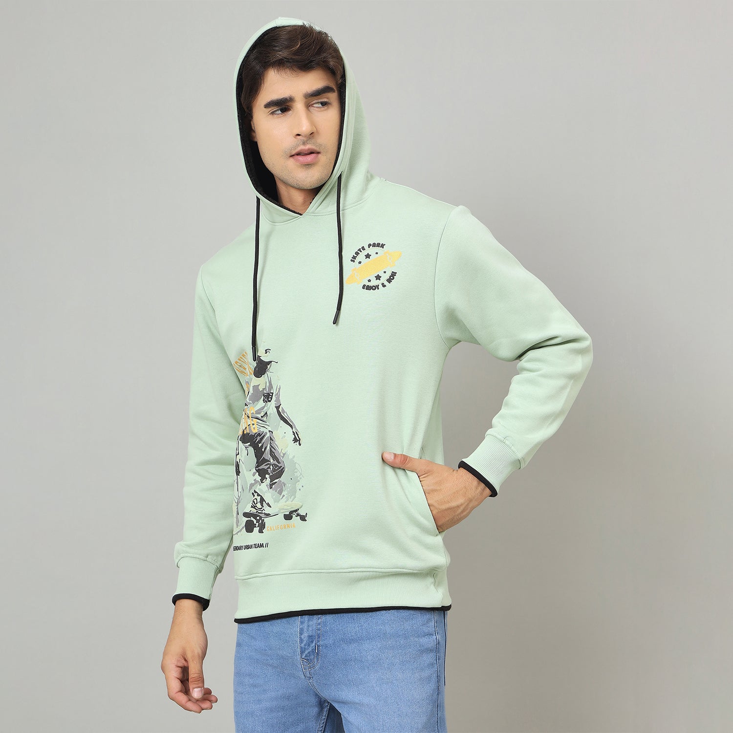 Duke Urban Men Hooded Regular Sweatshirt (LF6391)