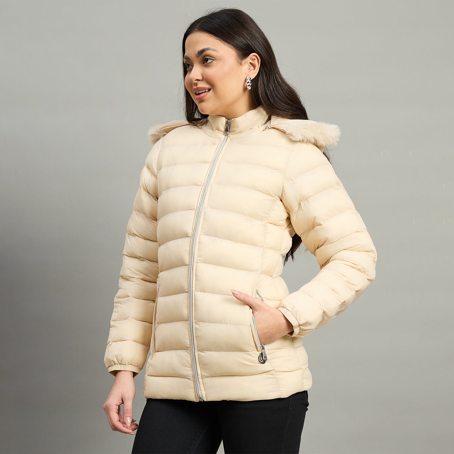 Duke Urban Women Short Style Full Sleeve Hooded Jacket (SDZ4181)