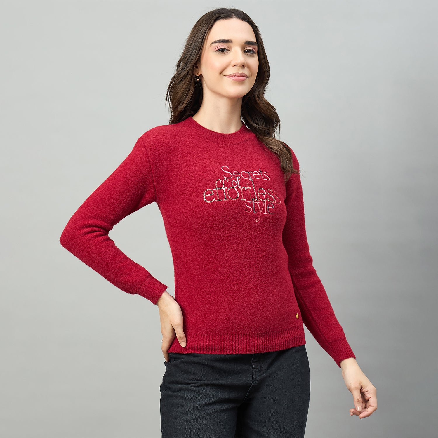 Duke Urban Women Full Sleeve Round Neck Pullover (SDS1408C)