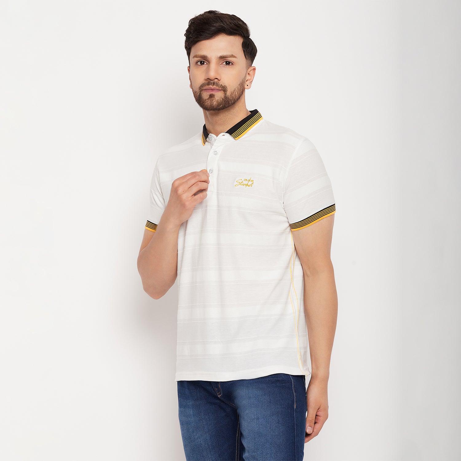 Duke Stardust Men Half Sleeve Cotton T-shirt (LF5836)