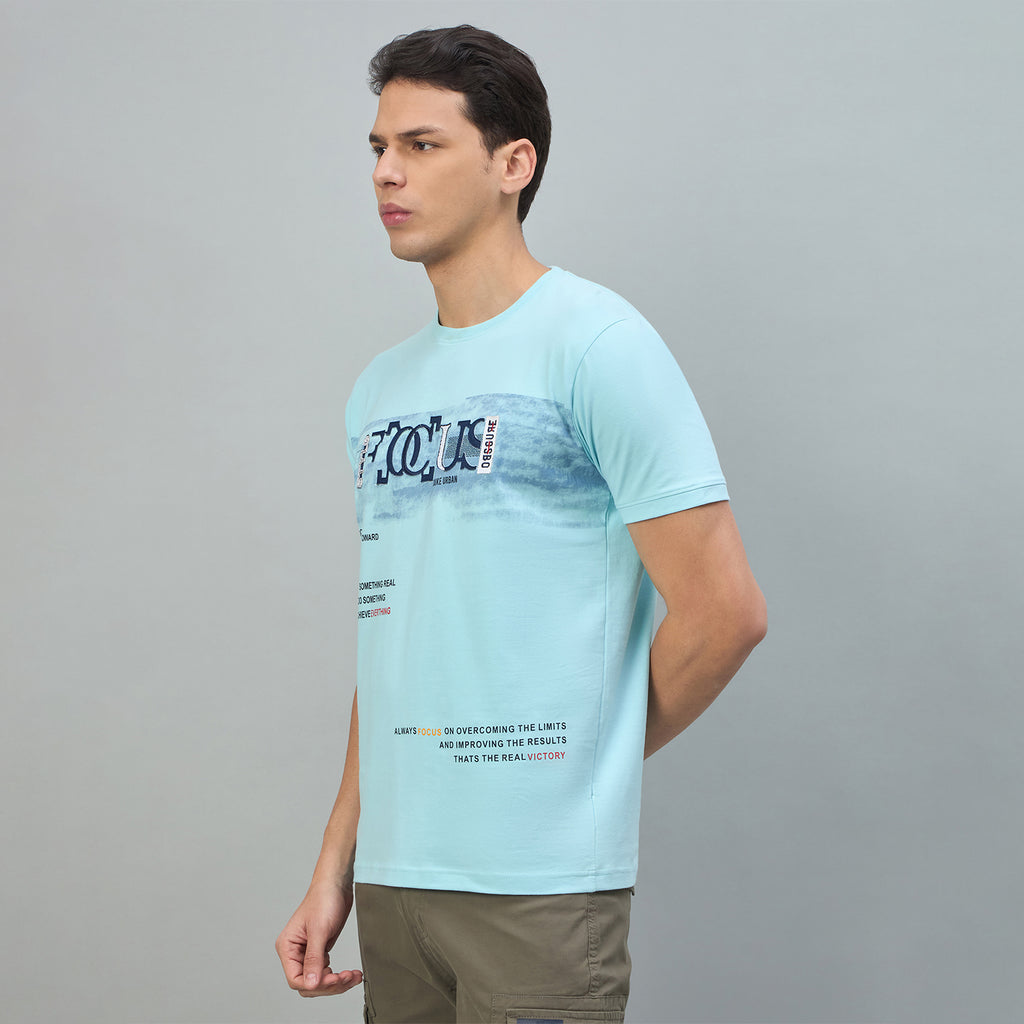 Duke Urban Men Graphic Print Half Sleeve Round Neck Casual Tshirt (LF7525)