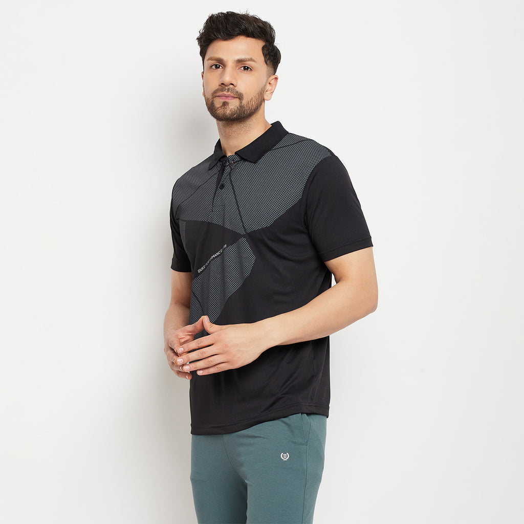 Duke Stardust Men Half Sleeve Polo Neck Cotton T-shirt (GD1213)