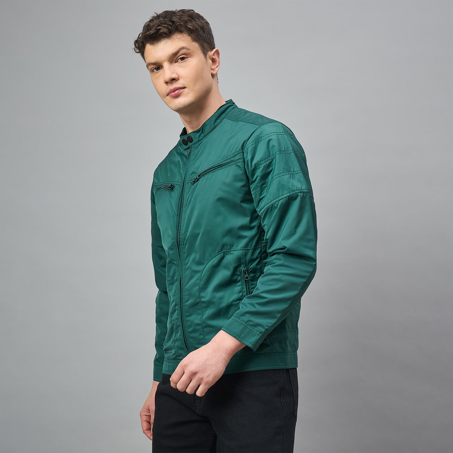 Duke Urban Men Full Sleeve Regular Bomber Jacket (SDZ3096)