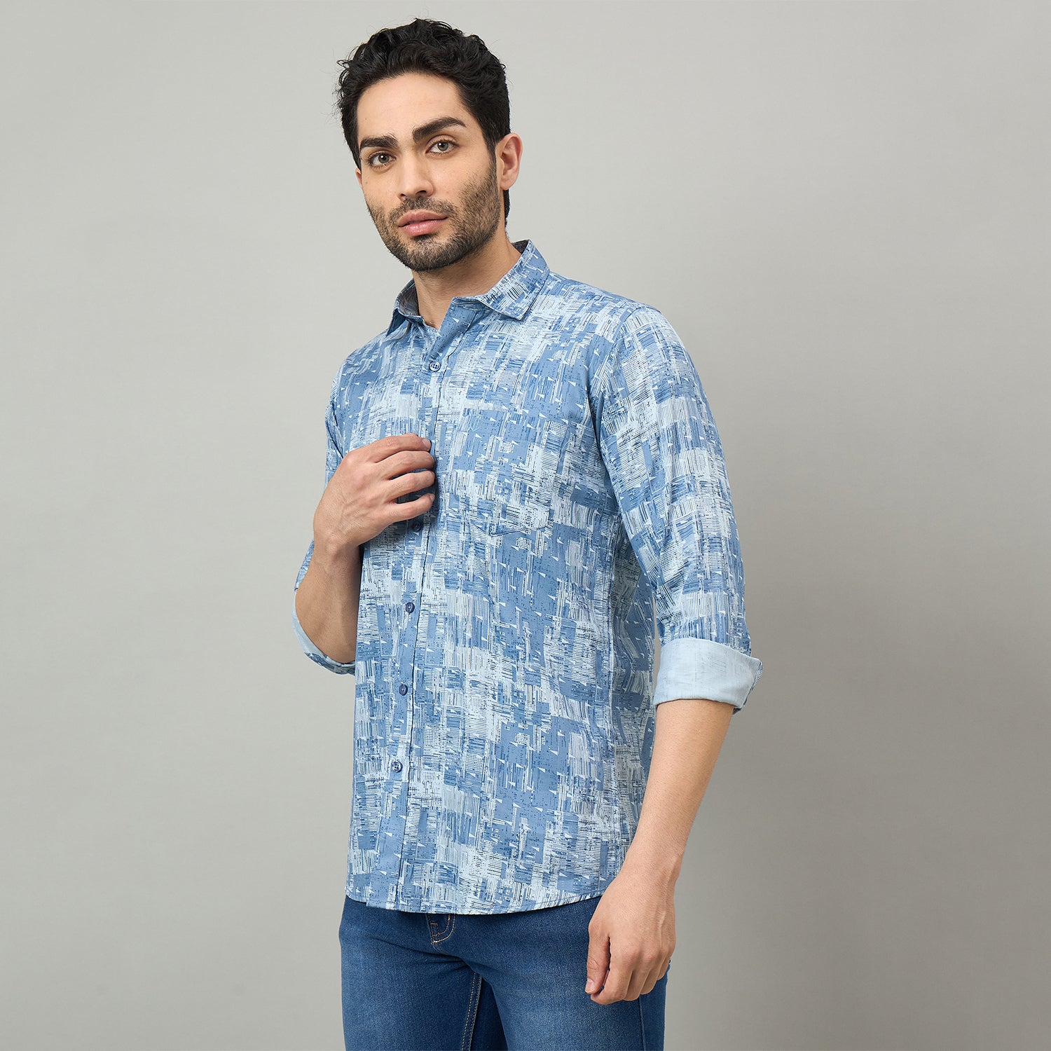 Duke Urban Men Full Sleeve Cotton Shirt (SDO8PRAP)