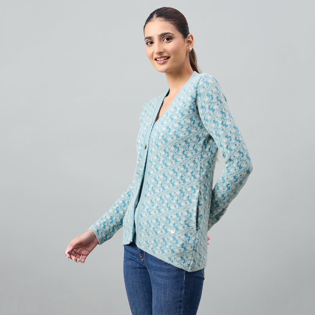 Duke Urban Women Full Sleeve Front Open Regular Cardigan (SDS1333)