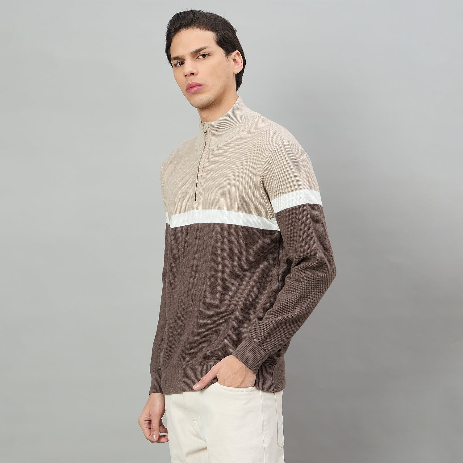 Duke Urban Men Half Sleeve Regular Sweater (SDS2382)