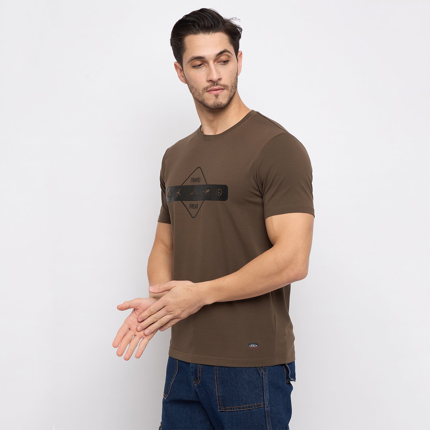 Duke Urban Men Half Sleeve Cotton T-shirt (LF7296)