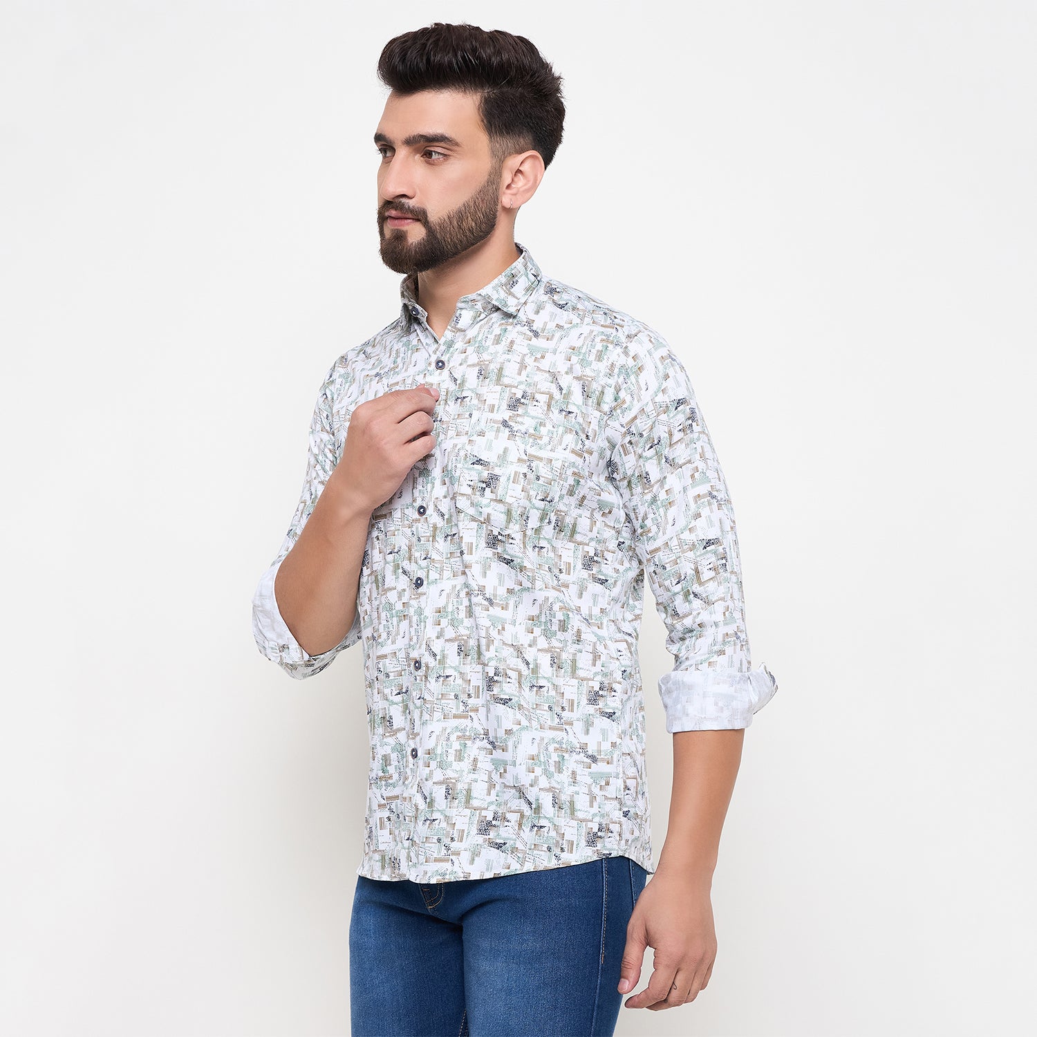 Duke Urban Men Full Sleeve Cotton Shirt (SDO8PRE)