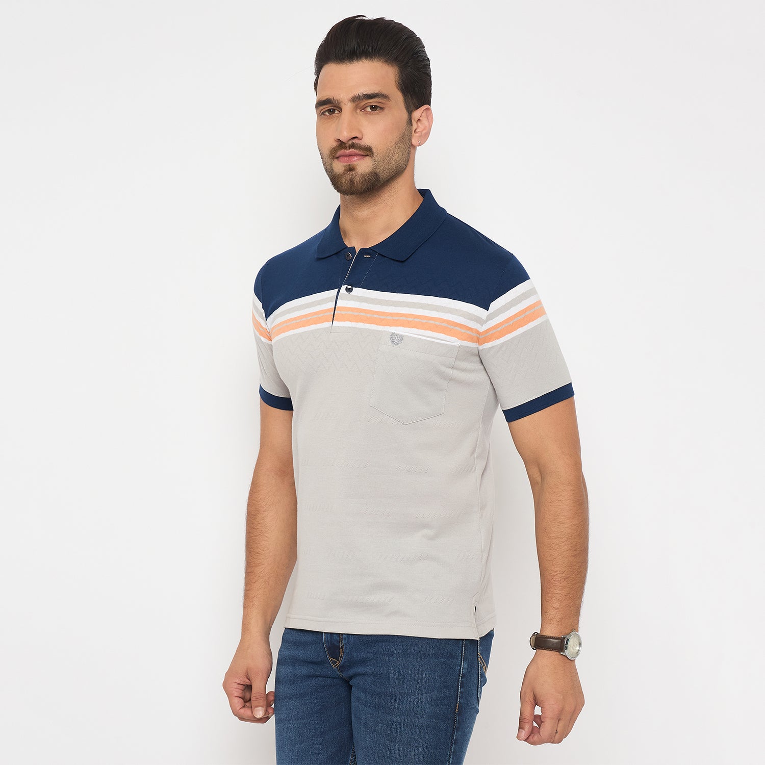 Duke Urban Men Half Sleeve Cotton Tshirt (LF7349)