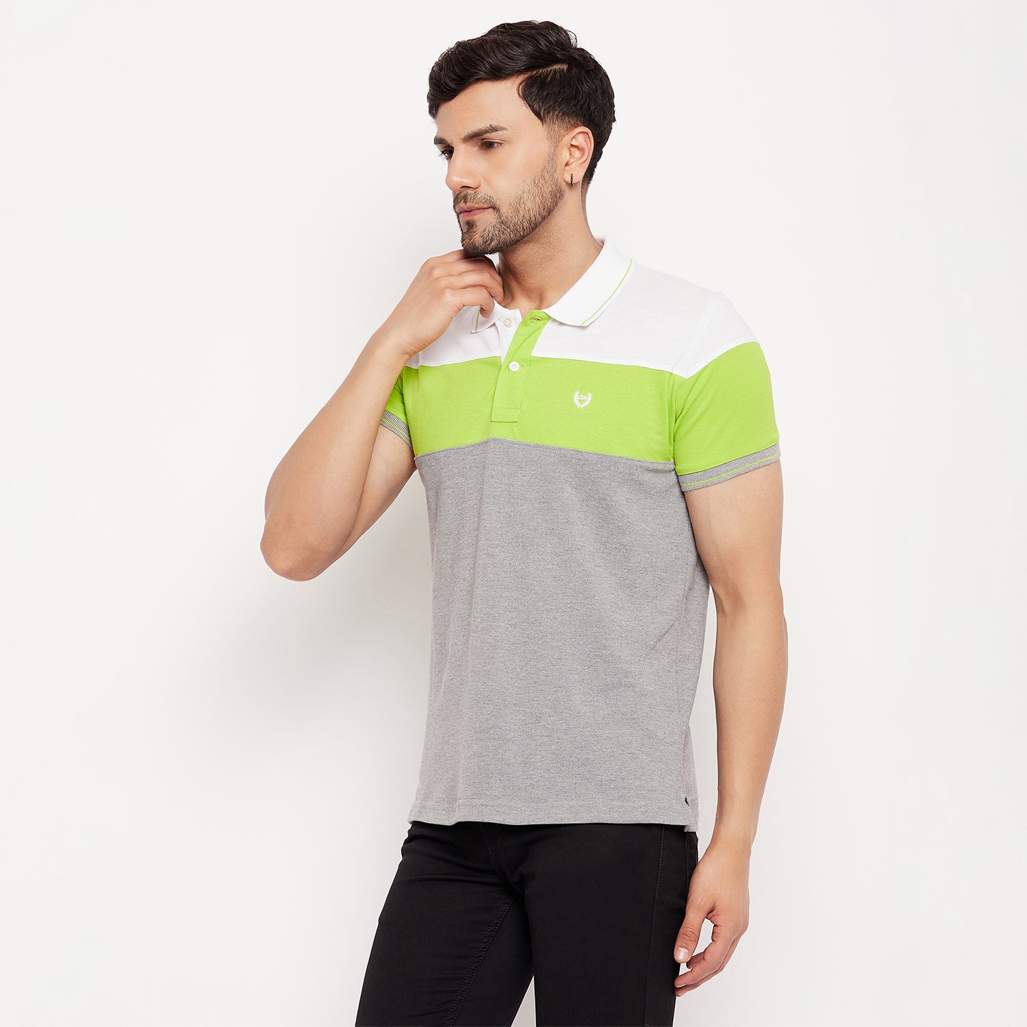 Duke Stardust Men Half Sleeve Polo Neck Cotton T-shirt (4036)