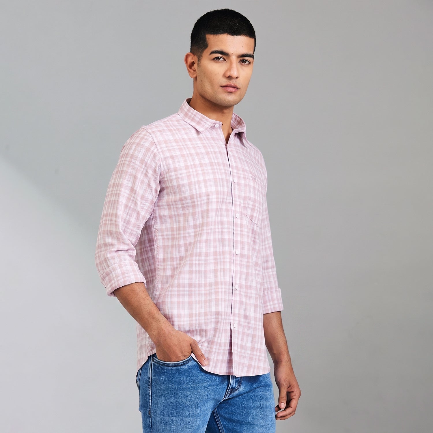 Duke Men Regular Full Sleeve Cotton Shirt (SDO7CKCR)