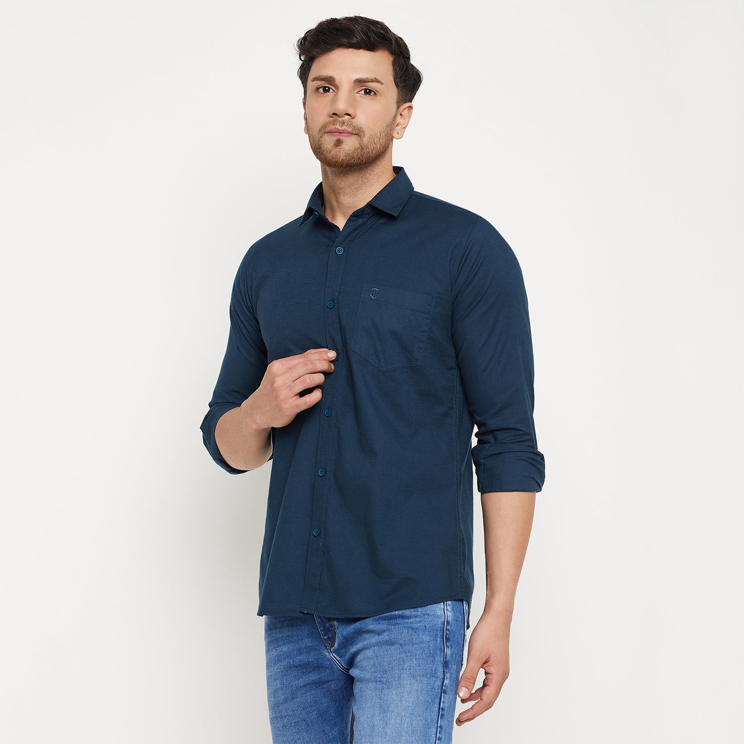 Duke Urban Men Full Sleeve Cotton Shirt (SDO8PLOS)